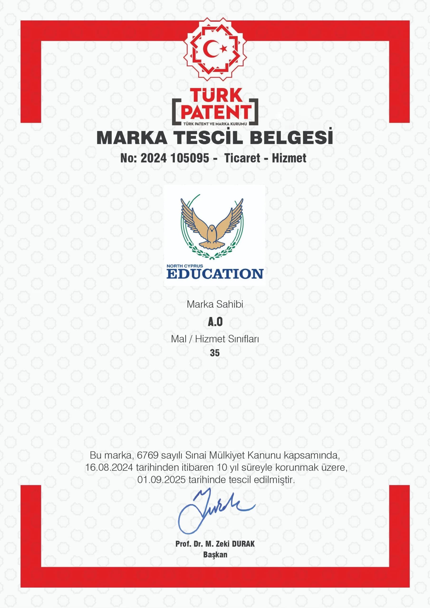 Brand Registration Certificate